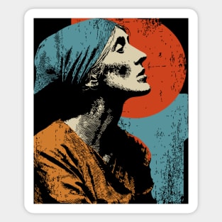 Virginia Woolf Modernist Author | Feminist Literature Gift Sticker